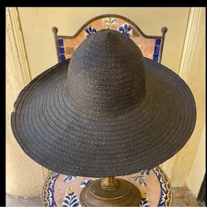 Black Slouch Handwoven Straw Hat